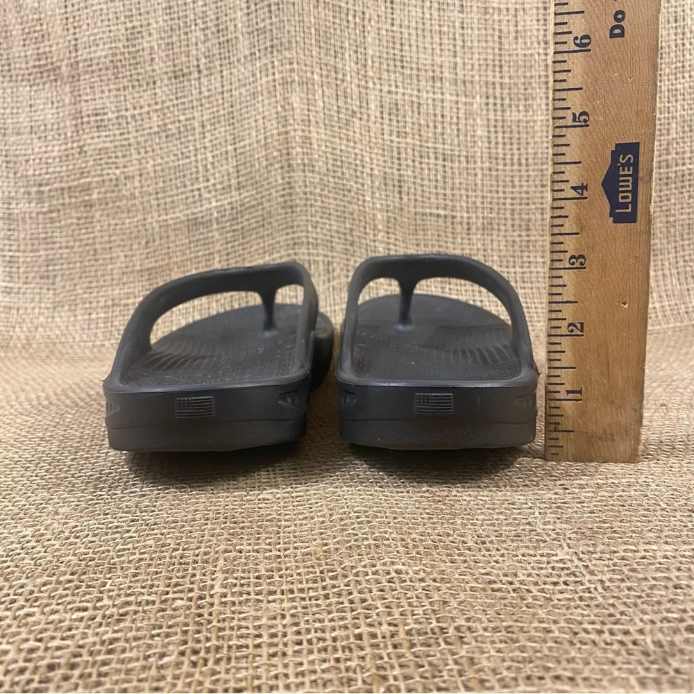 TELIC Sandal Energy Flip Flop Black wedge slip on waterproof size L 11 - Picture 9 of 10